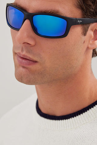 
  
    MATTE TRANSPARENT BLUE BLACK STRIPED | BLUE HAWAII
  
